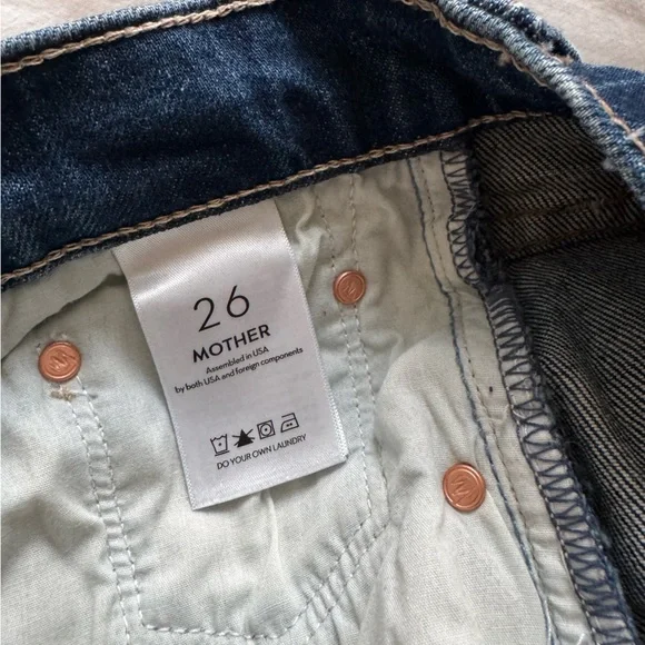 NWOT MOTHER Rambler Ankle Zip Sz 26 - Picture 7 of 10